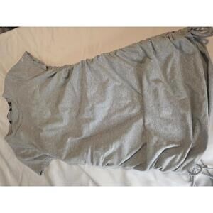 Calvin Klein Jeans Gray Ruched Side Dress Small